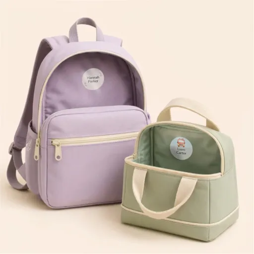 Backpacks and lunch bags