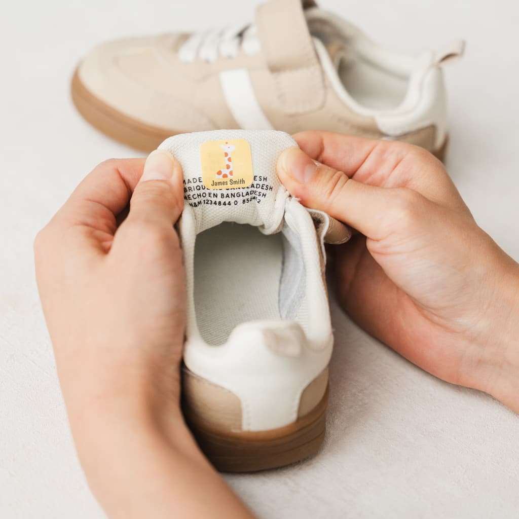 Press onto the care tag