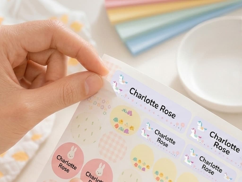 Peel a pre-cut label